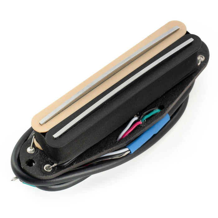 musiclily pro st dpma alnico 5 rail blade single coil sized humbucker pickup 9 2k for strat style electric guitar mx3248p, Zebra