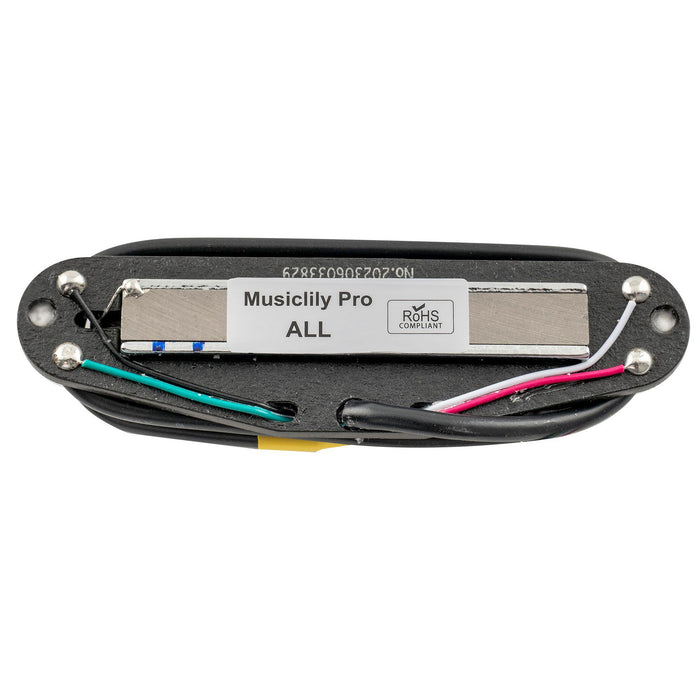 Part of musiclily pro st dpha alnico 5 rail blade single coil sized humbucker pickup 13 2k super distortion for strat style electric guitar mx3249bk