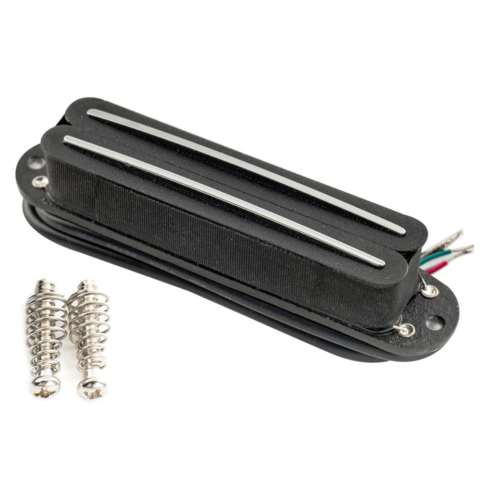 musiclily pro st dpha alnico 5 rail blade single coil sized humbucker pickup 13 2k super distortion for strat style electric guitar mx3249bk details
