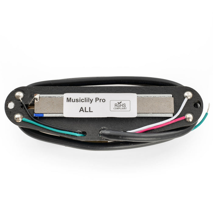 musiclily pro st dpha alnico 5 rail blade single coil sized humbucker pickup 13 2k super distortion for strat style electric guitar mx3249p cream