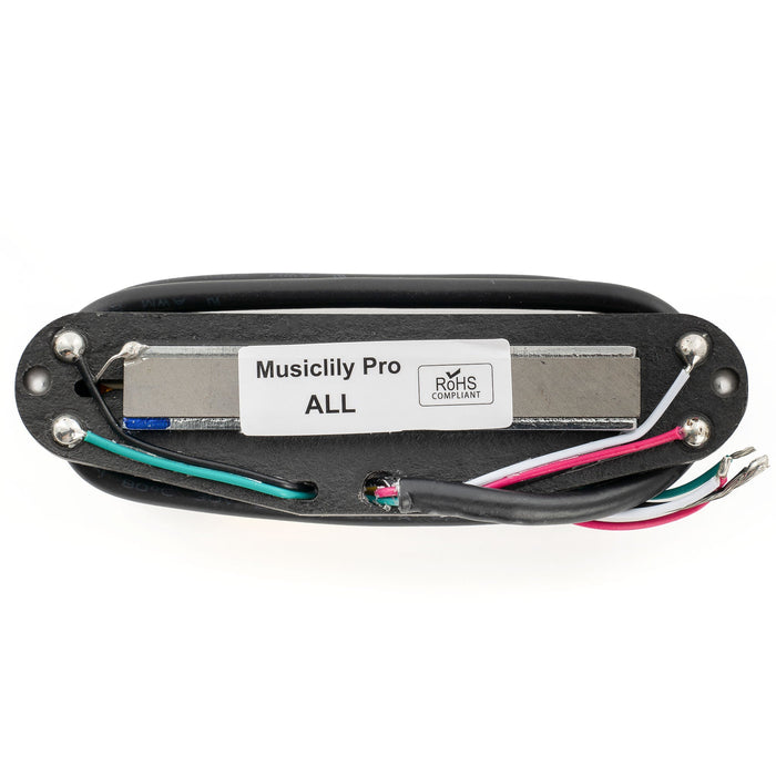 Musiclily Pro ST-DPHA Alnico 5 Rail Blade Single Coil Sized Humbucker Pickup 13.6K Super Distortion para Guitarra Eléctrica de Estilo Strat