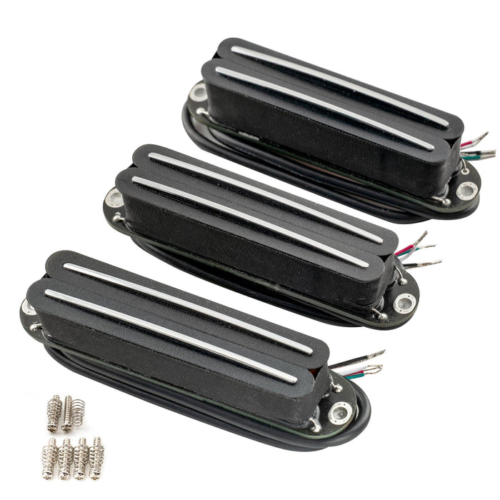 musiclily pro st dpmc ceramic rail blade single coil sized humbucker super distortion neck middle bridge pickups set for strat style electric guitar mx3250bkmx3251bkmx3252bk details