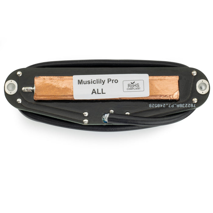 Part of musiclily pro st dpmc ceramic rail blade single coil sized humbucker pickup 9 2k for strat style electric guitar mx3251p