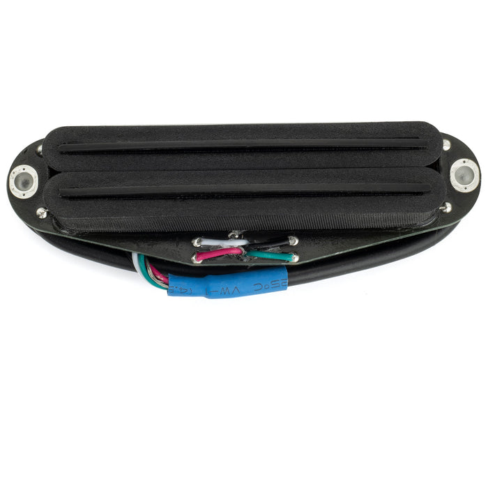 detail of musiclily pro st dpmc ceramic rail blade single coil sized humbucker pickup 9 2k for strat style electric guitar mx3251p