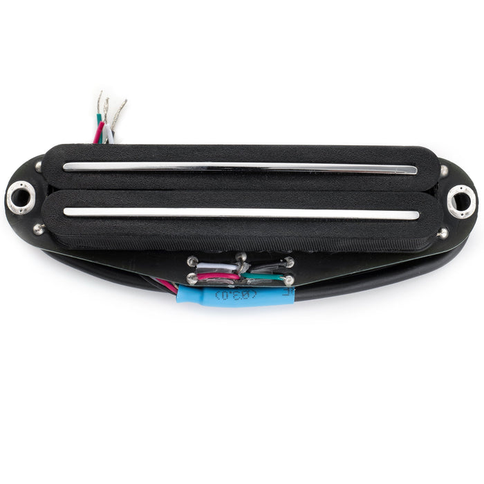 detail of musiclily pro st dpmc ceramic rail blade single coil sized humbucker pickup 9 2k for strat style electric guitar mx3251bk