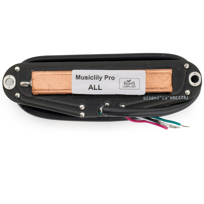 Part of musiclily pro st dphc ceramic rail blade single coil sized humbucker pickup 13 2k super distortion for strat style electric guitar mx3252p