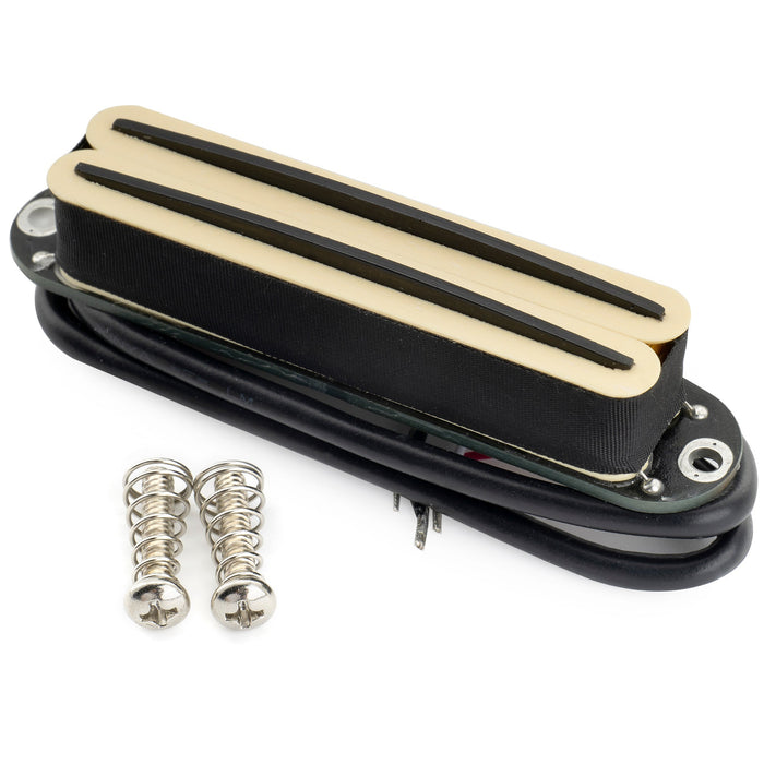 musiclily pro st dphc ceramic rail blade single coil sized humbucker pickup 13 2k super distortion for strat style electric guitar mx3252p, Zebra