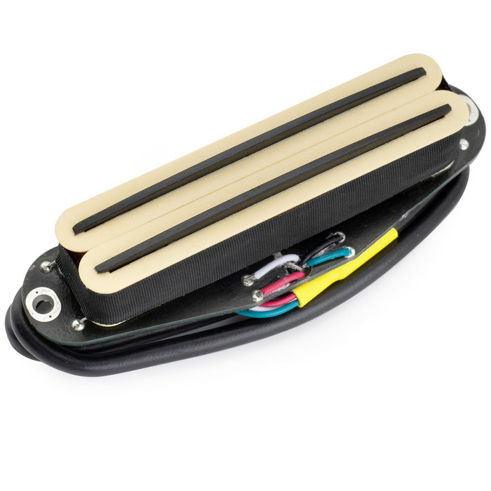 musiclily pro st dphc ceramic rail blade single coil sized humbucker pickup 13 2k super distortion for strat style electric guitar mx3252p cream