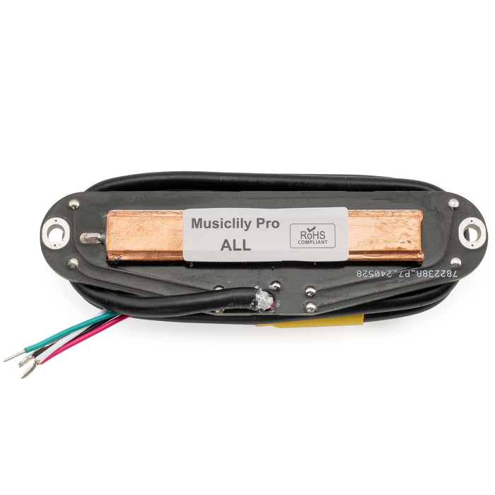 musiclily pro st dphc ceramic rail blade single coil sized humbucker pickup 13 2k super distortion for strat style electric guitar mx3252p cream