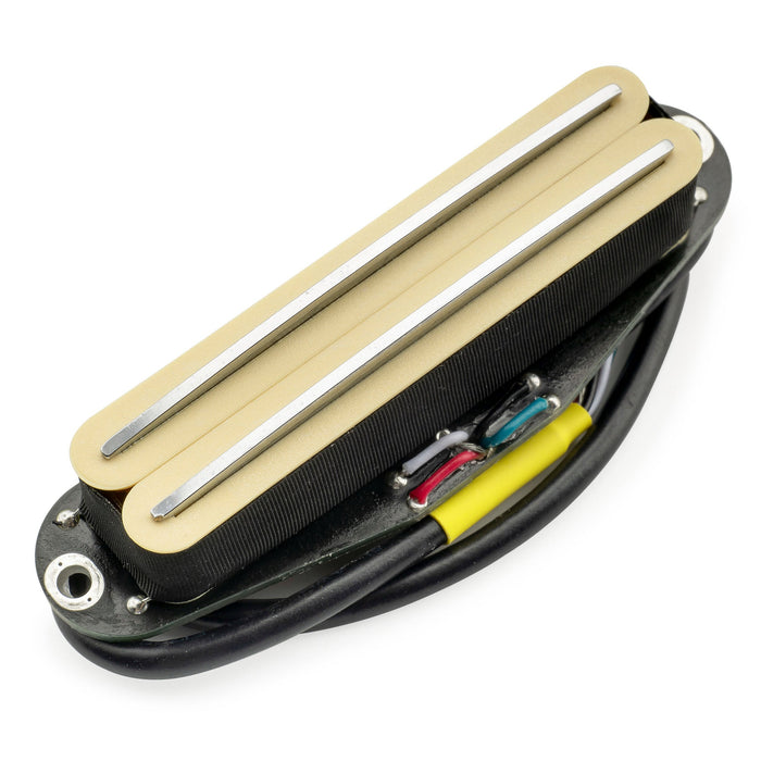 musiclily pro st dphc ceramic rail blade single coil sized humbucker pickup 13 2k super distortion for strat style electric guitar mx3252p cream