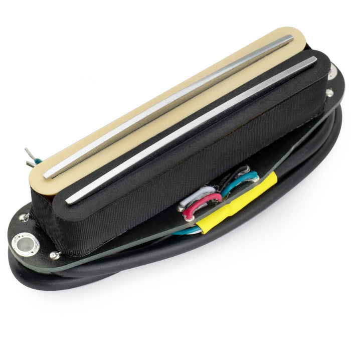 musiclily pro st dphc ceramic rail blade single coil sized humbucker pickup 13 2k super distortion for strat style electric guitar mx3252p, Zebra