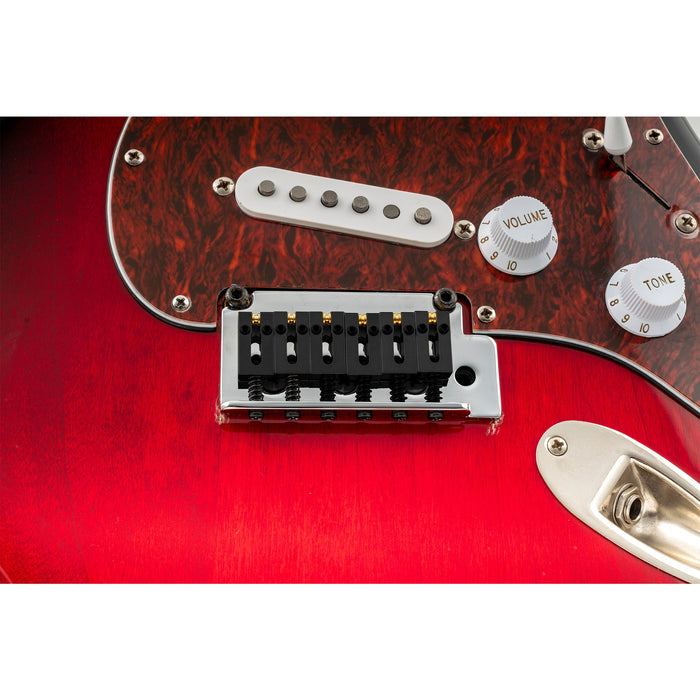 Usage show of musiclily ultra 10 5mm full solid brass modern style roller saddles for strat tele style electric guitar bridge mx3255 3mx3256 3p