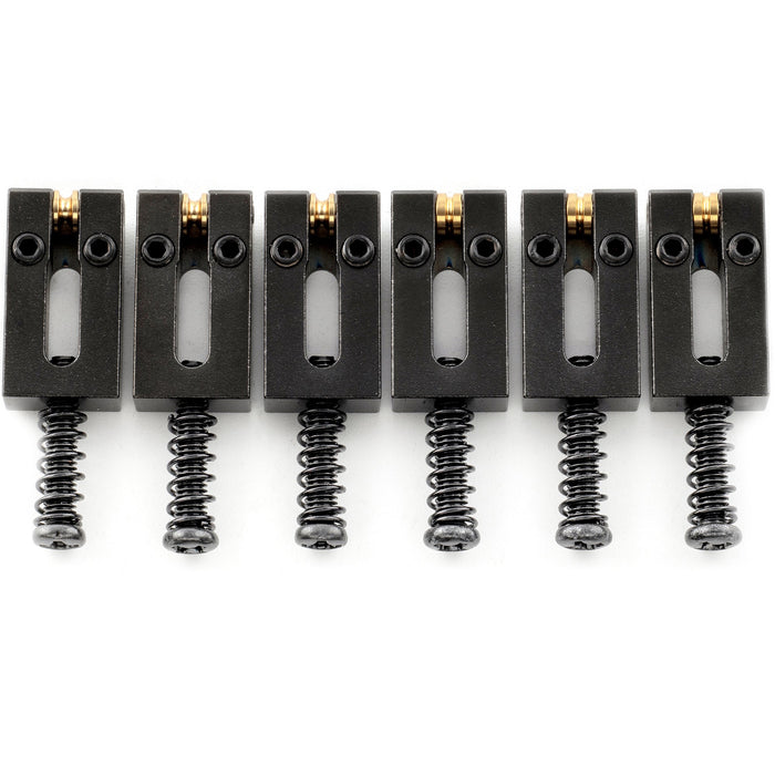 musiclily ultra 10 5mm full solid brass modern style roller saddles for strat tele style electric guitar bridge mx3255 3mx3256 3p