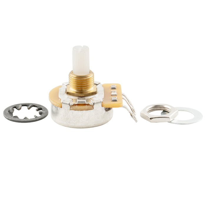 cts a1m inch size fine 24 spline split nylon shaft short bushing pot audio taper potentiometer for jazzmaster style electric guitar mx3255 details