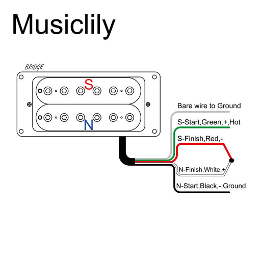 Size of artec hbb xbb ceramic uncovered adjustable hexagonal poles humbucker electric guitar bridge pickup 16 8k mx3268bk
