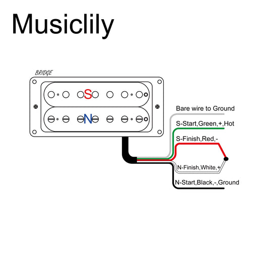 Size of artec hba117 alnico 5 uncovered humbucker 7 string electric guitar bridge pickup 18 4k mx3270bk