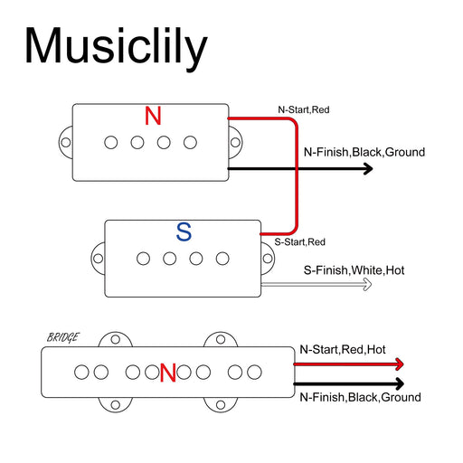 Size of artec poa4 joa4 alnico 5 vintage tone 4 string pj bass neck bridge pickups set mx3273bkmx3275bk
