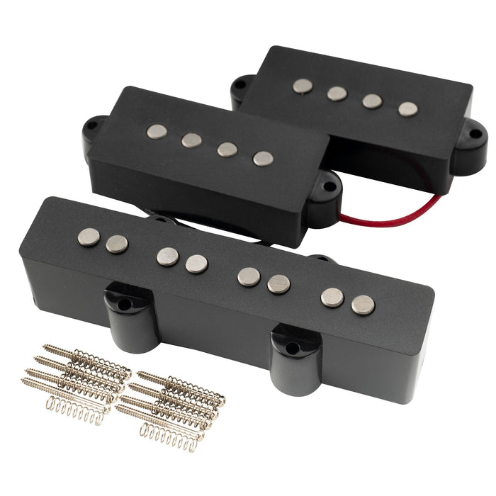 artec poa4 joa4 alnico 5 vintage tone 4 string pj bass neck bridge pickups set mx3273bkmx3275bk details