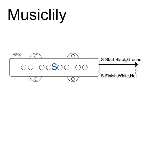 Size of artec joa4 alnico 5 vintage tone single coil pickup 4 string jazz bass neck pickup 6k mx3274bk