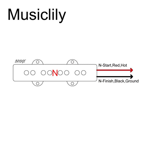 Size of artec joa4 alnico 5 vintage tone single coil pickup 4 string jazz bass bridge pickup 6 3k mx3275bk