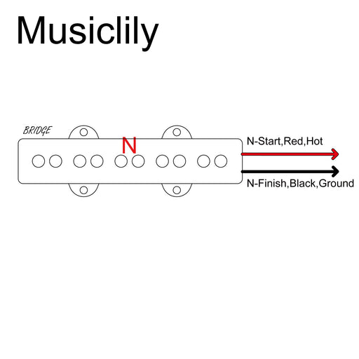 Size of artec joa5 alnico 5 vintage tone single coil pickup 5 string jazz bass bridge pickup 6 9k mx3277bk