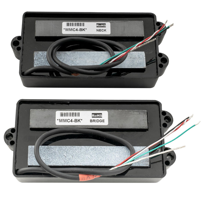 Part of artec mmc4 ceramic soapbar style bass pickup neck bridge pickups set 12 6k for 4 string musicman style bass mx3284bkmx3285bk