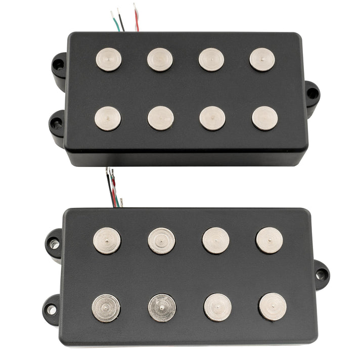 detail of artec mmc4 ceramic soapbar style bass pickup neck bridge pickups set 12 6k for 4 string musicman style bass mx3284bkmx3285bk