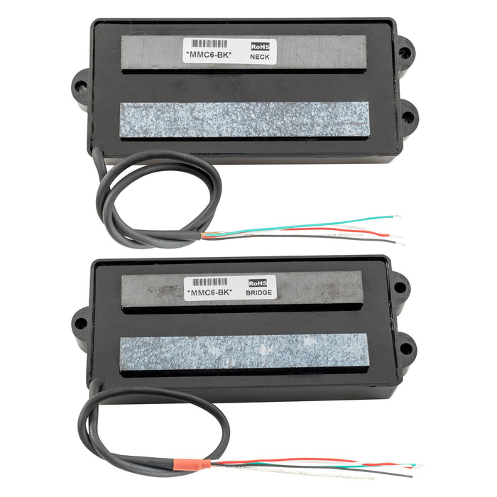 Part of artec mmc6 ceramic soapbar style bass pickup neck bridge pickups set 14 6k for 6 string musicman style bass mx3288bkmx3289bk