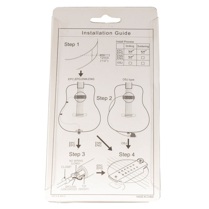 details of artec wshd osj ceramic humbucker maple wood cover soundhole pickup 8 4k with osj jack for acoustic guitar mx3292mp