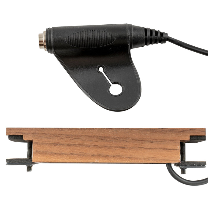 detail of artec wshd osj ceramic humbucker walnut wood cover soundhole pickup 8 4k with osj jack for acoustic guitar mx3292wl