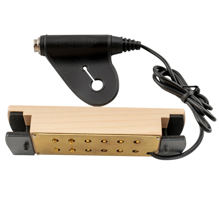 Part of artec wsh12 osj alnico 5 humbucker maple wood cover soundhole pickup 9 6k with osj jack for acoustic guitar mx3293mp