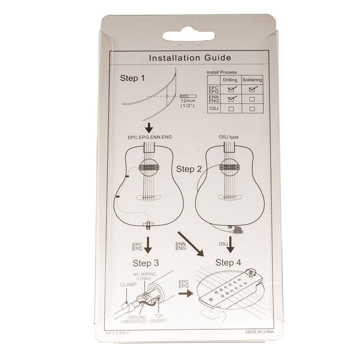 details of artec wsh12 osj alnico 5 humbucker maple wood cover soundhole pickup 9 6k with osj jack for acoustic guitar mx3293mp