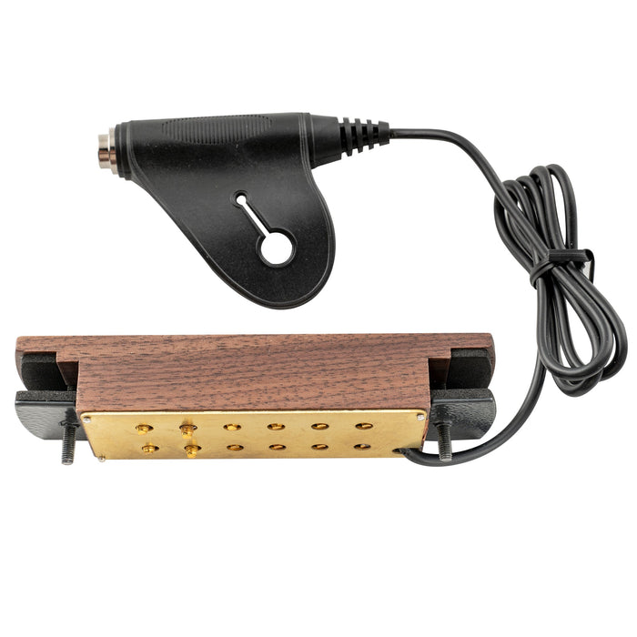 Part of artec wsh12 osj alnico 5 humbucker walnut wood cover soundhole pickup 9 6k with osj jack for acoustic guitar mx3293wl