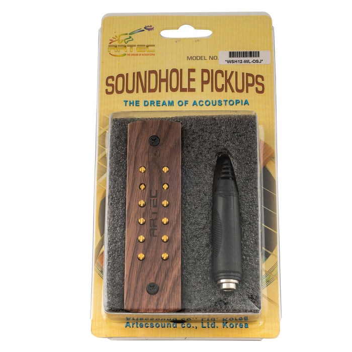 artec wsh12 osj alnico 5 humbucker walnut wood cover soundhole pickup 9 6k with osj jack for acoustic guitar mx3293wl details