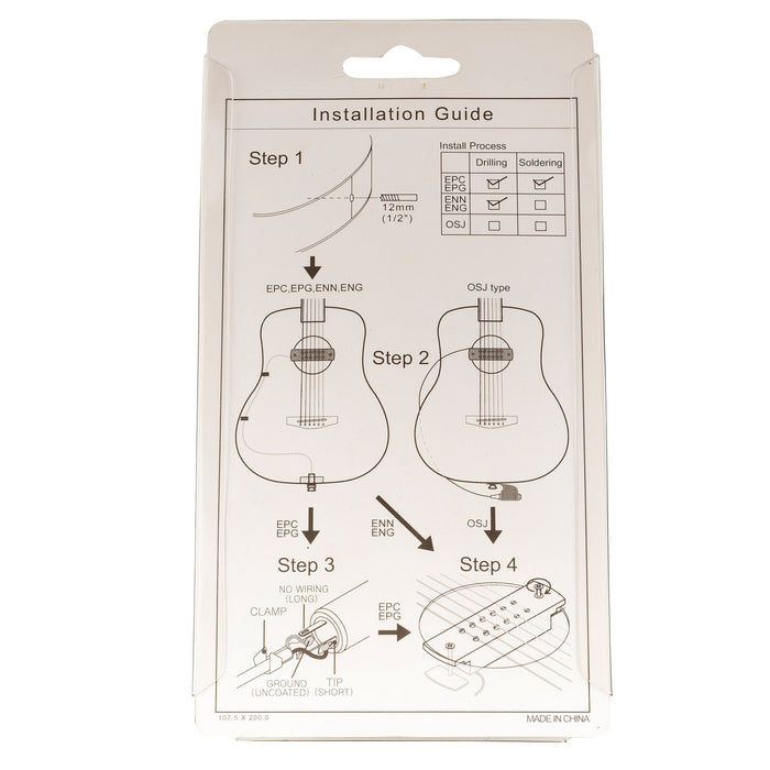 details of artec wsh12 osj alnico 5 humbucker walnut wood cover soundhole pickup 9 6k with osj jack for acoustic guitar mx3293wl