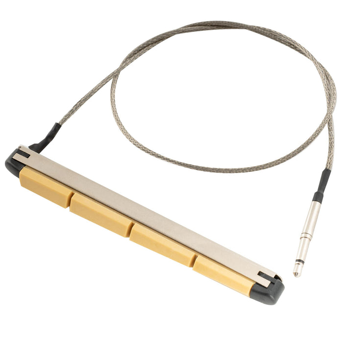musiclily basic transducer under bridge saddle ceramic piezo pickup for 4 string acoustic bass 84mm 6mm mx3294