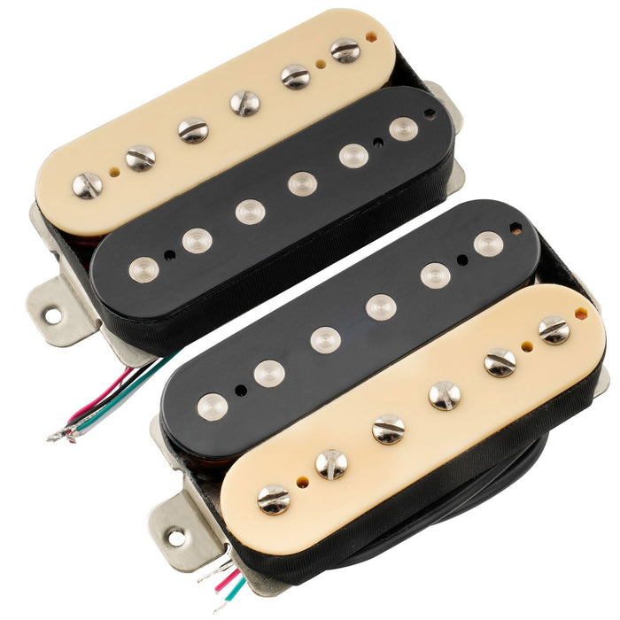 musiclily pro lp omha alnico 5 uncovered humbucker neck bridge pickups set 7 5k 16k for electric guitar mx3314bkmx3316bk, Zebra