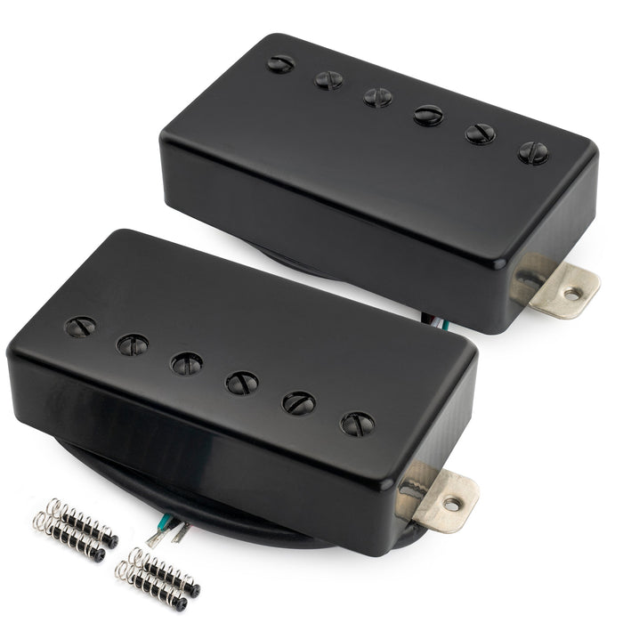 musiclily pro lp cmha alnico 5 covered humbucker neck bridge pickups set 7 5k 16k for lp style electric guitar mx3319bkmx3320bk details