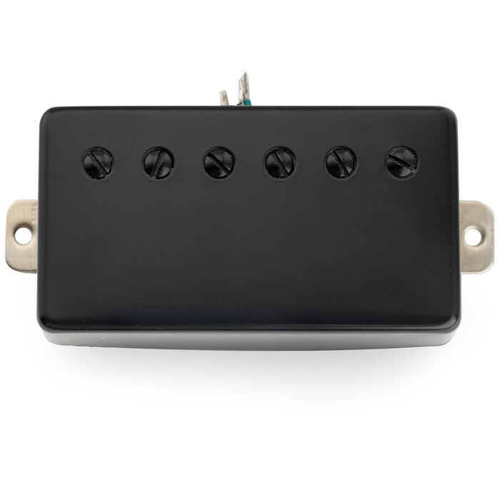 detail of musiclily pro lp cmha alnico 5 covered humbucker neck pickup 7 5k for lp style electric guitar mx3319bk