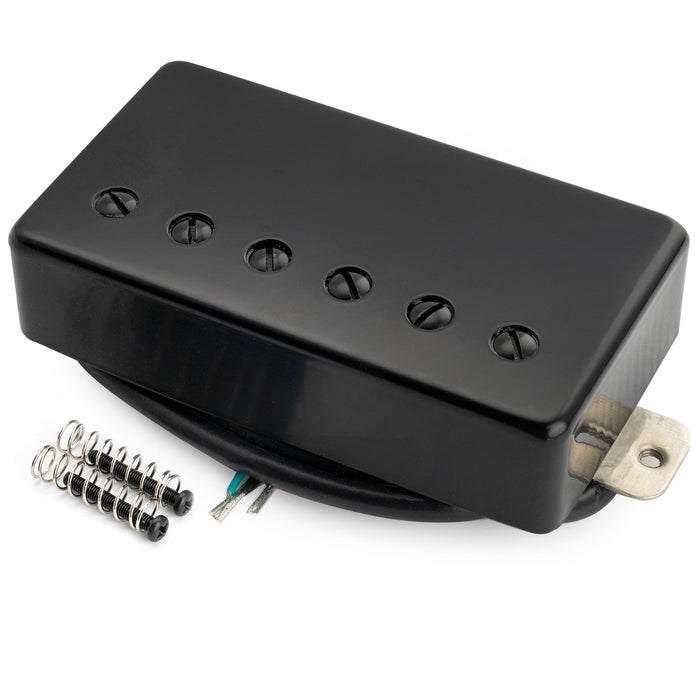 musiclily pro lp cmha alnico 5 covered humbucker neck pickup 7 5k for lp style electric guitar mx3319bk details