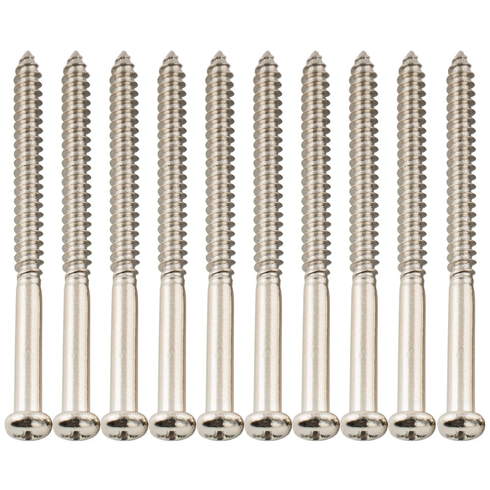 musiclily ultra 2 6 35mm stainless steel pickup mounting screws for jb pb p90 jm style electric guitar bass pickup mx3328 10p