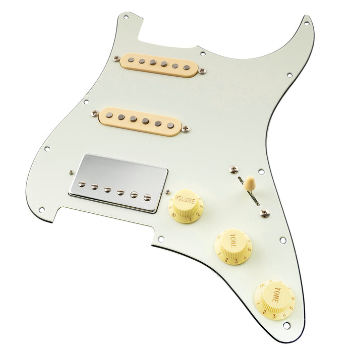 Musiclily Pro Plaque de Protection HSS Pré-câblée avec Micros Artec Aimant Alnico 5 pour Guitare Électrique Style ST