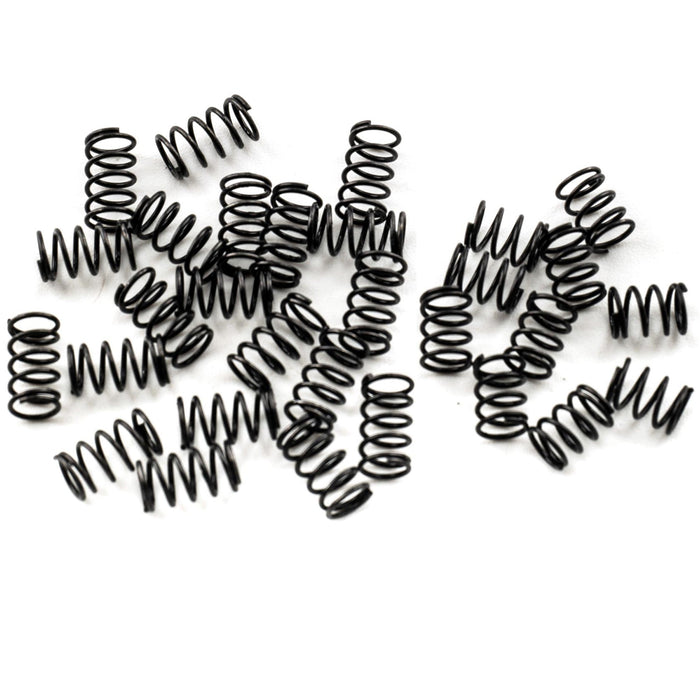 musiclily pro steel springs for strat style electric guitar bridge saddle 20pcs 8mm 10pcs 6mm mx3333 20mx3334 10p, black