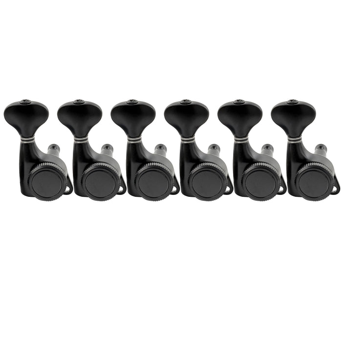musiclily pro 6 in line 18 1 ratio full sealed locking machine heads tuners tuning pegs keys with g style button 45 degree screw for strat tele style electric guitar mx3341 6p