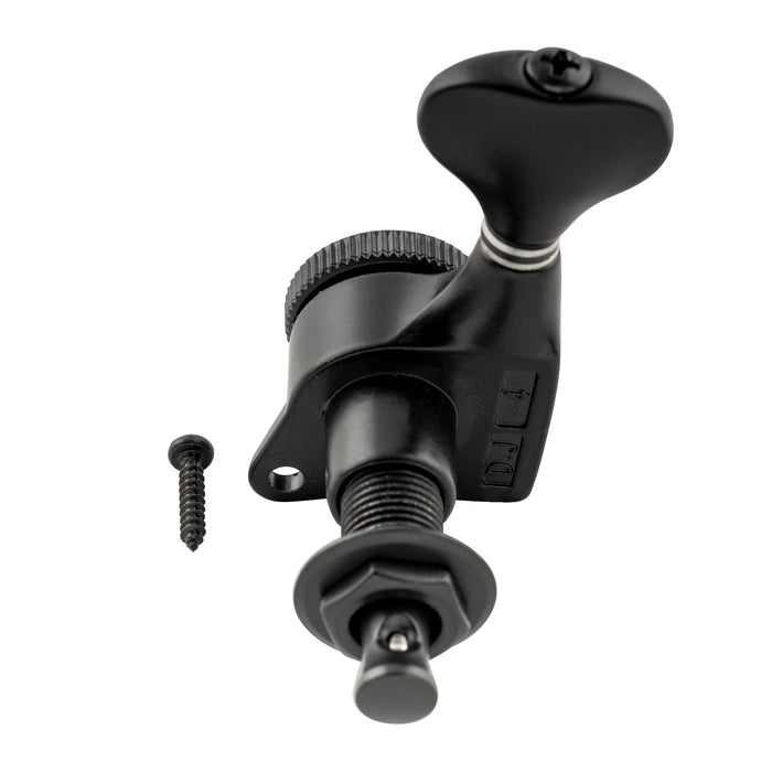 detail of musiclily pro 6 in line 18 1 ratio full sealed locking machine heads tuners tuning pegs keys with g style button 45 degree screw for strat tele style electric guitar mx3341 6p