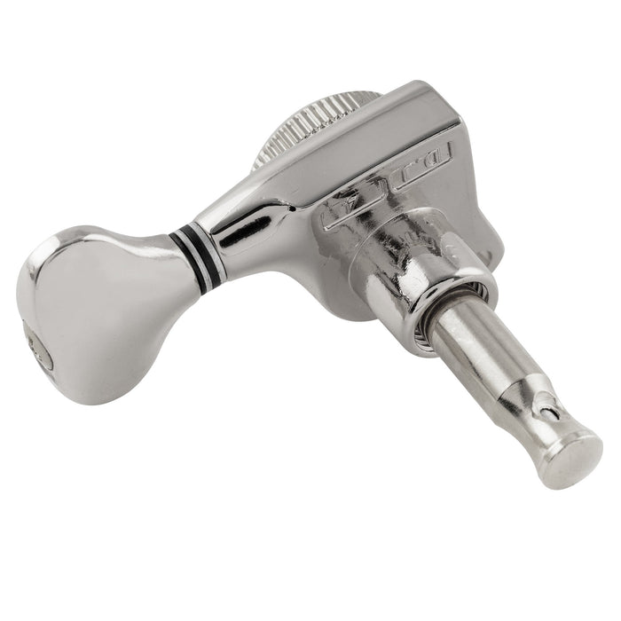 Clavija de afinación lateral de bajo con cabeza de máquina bloqueable sellada completamente Musiclily Pro R18T individual, relación 18:1, con botón estilo G para guitarra eléctrica estilo Strat/Tele