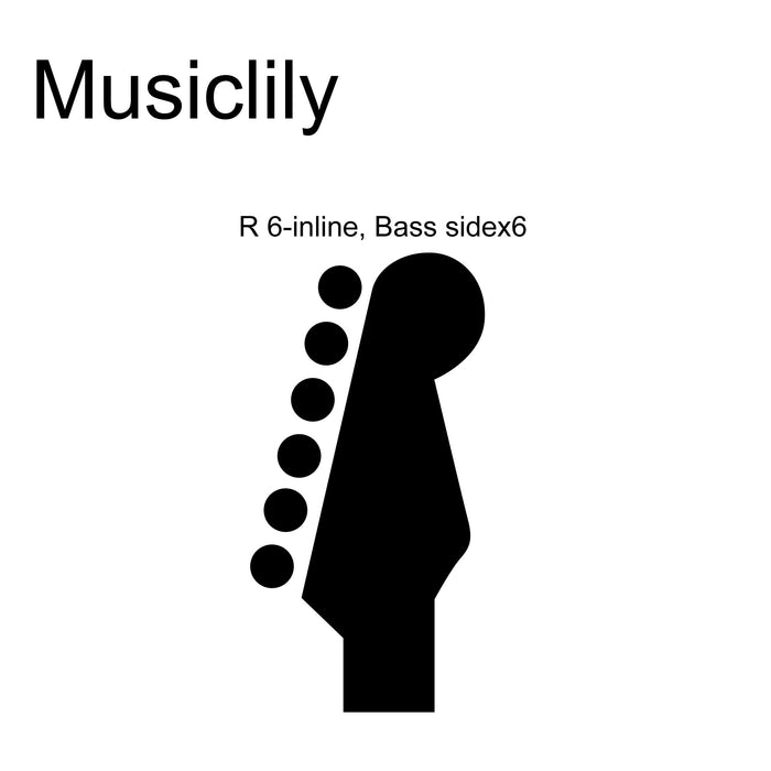 Size of musiclily pro 6 in line 18 1 ratio full sealed locking machine heads tuners tuning pegs keys with hex button 45 degree screw for strat tele style electric guitar mx3343 6p