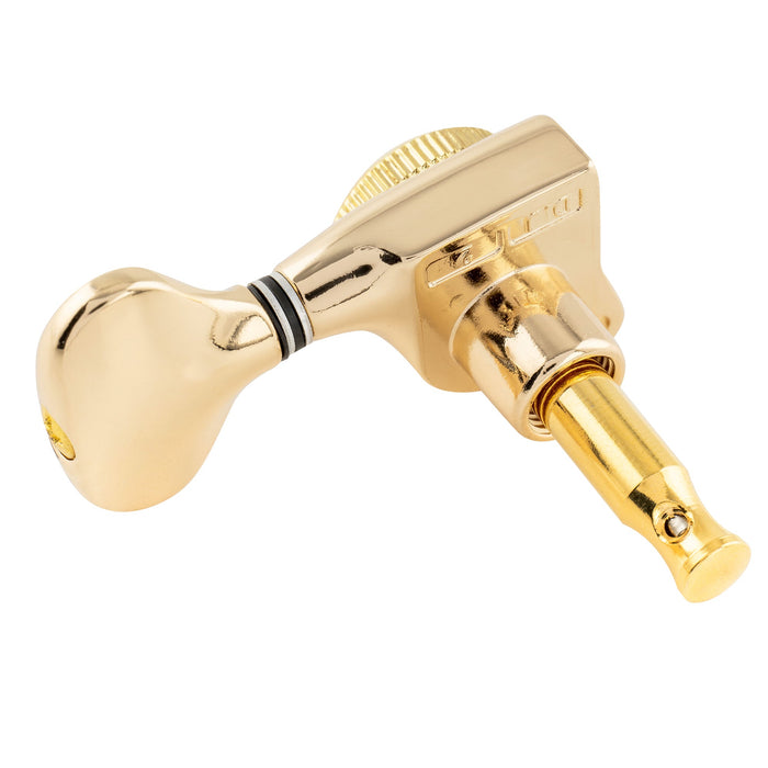 Musiclily Pro R18T Singolo Rapporto 18:1 Testa Macchina Bloccante Sigillata Completamente Lato Basso con Pulsante Stile Y per Chitarra Elettrica Acustica