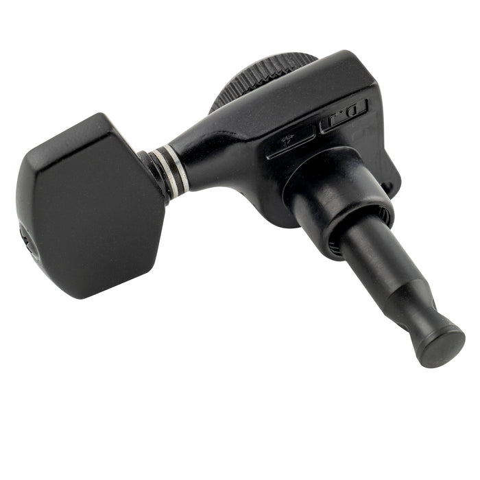 Musiclily Pro R18T Singolo Rapporto 18:1 Testa Macchina Bloccante Sigillata Completamente Lato Basso con Pulsante Esagonale Grande per Chitarra Elettrica Acustica