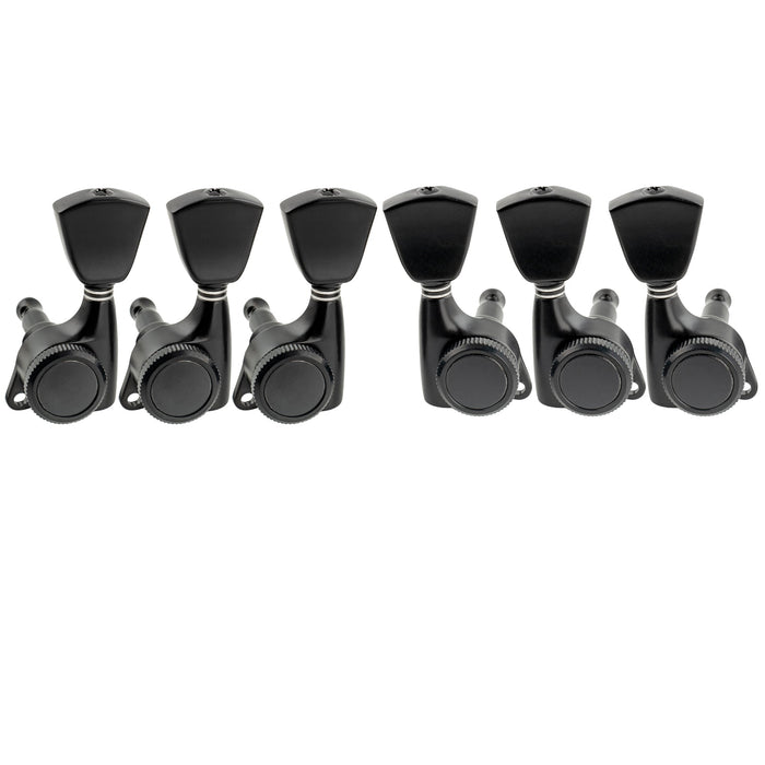 musiclily pro 3r3l 18 1 ratio full sealed locking machine heads tuners tuning pegs keys with keystone button 45 degree screw for acoustic electric guitar mx3350 3mx3351 3p